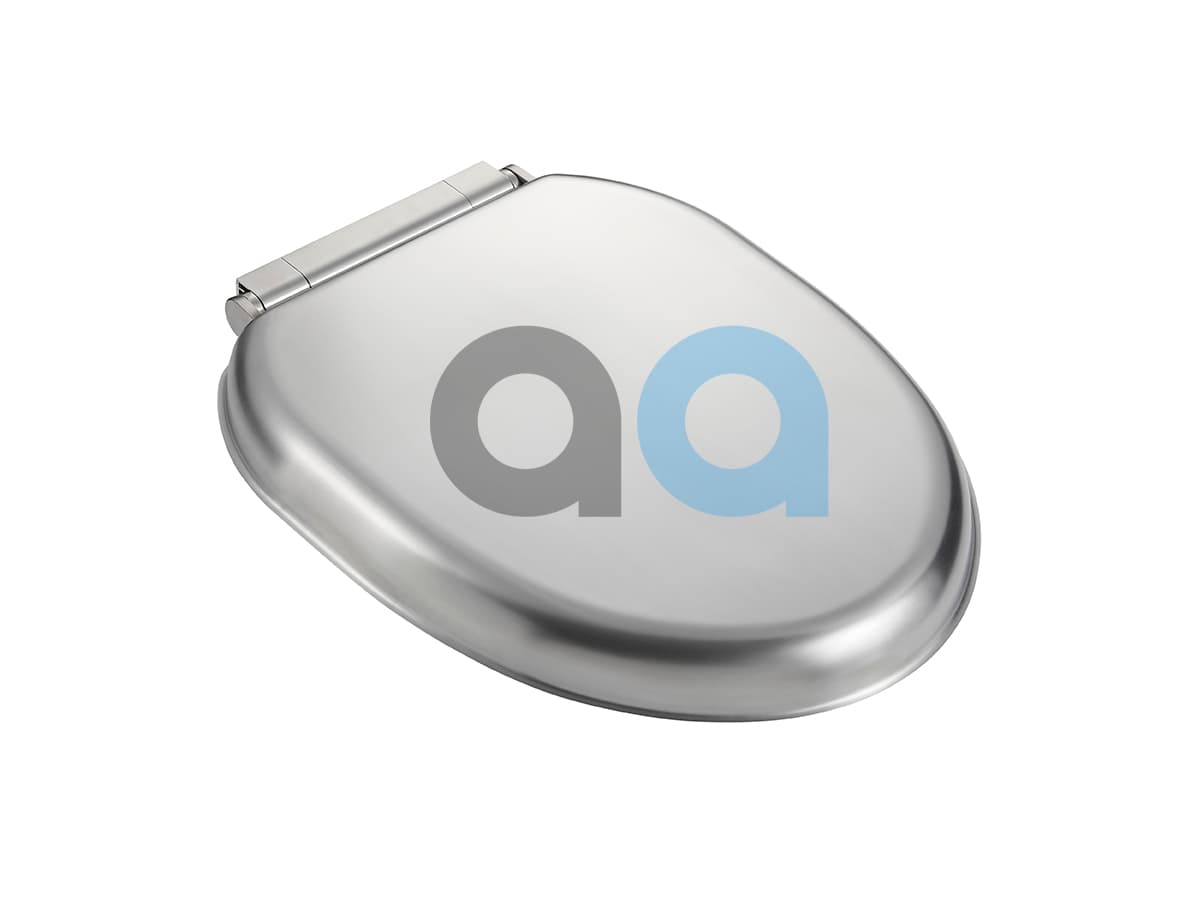 Arvane Anti-Vandal Stainless Steel Toilet Seat - Brushed Stainless Steel Toilets Accessories product image 1